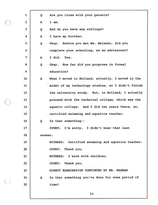 Transcript divorce hearing volume ii part 1