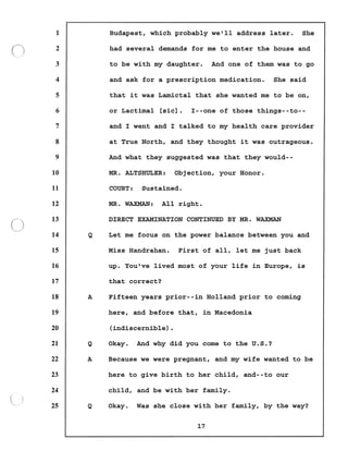 Transcript divorce hearing volume ii part 1