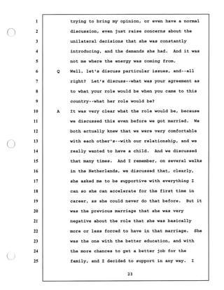 Transcript divorce hearing volume ii part 1
