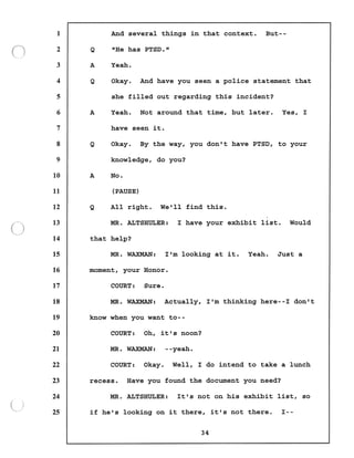 Transcript divorce hearing volume ii part 1