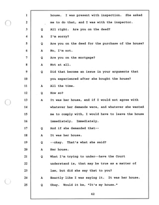 Transcript divorce hearing volume ii part 1