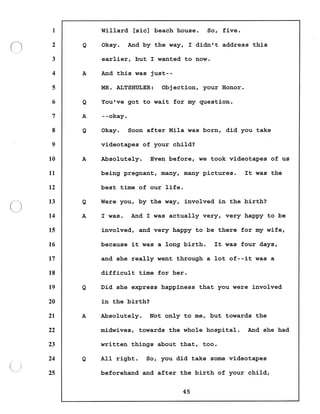 Transcript divorce hearing volume ii part 1