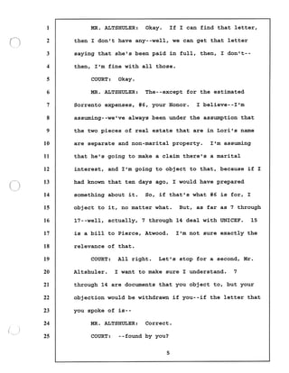 Transcript divorce hearing volume ii part 1