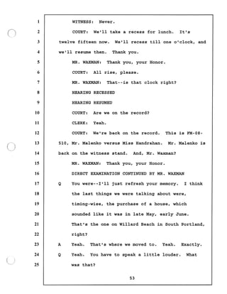 Transcript divorce hearing volume ii part 1