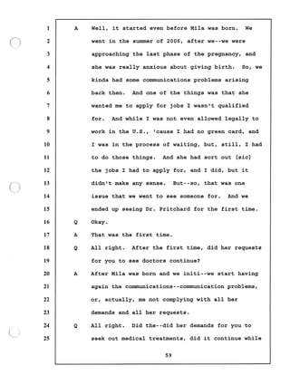 Transcript divorce hearing volume ii part 1