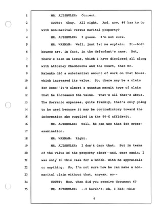 Transcript divorce hearing volume ii part 1