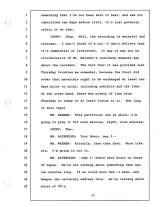 Transcript divorce hearing volume ii part 1