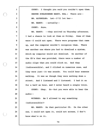 Transcript divorce hearing volume ii part 1