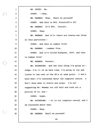 Transcript divorce hearing volume ii part 1