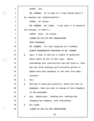Transcript divorce hearing volume ii part 1