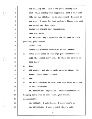 Transcript divorce hearing volume ii part 1