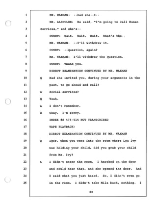 Transcript divorce hearing volume ii part 1