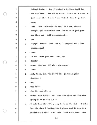 Transcript divorce hearing volume ii part 1