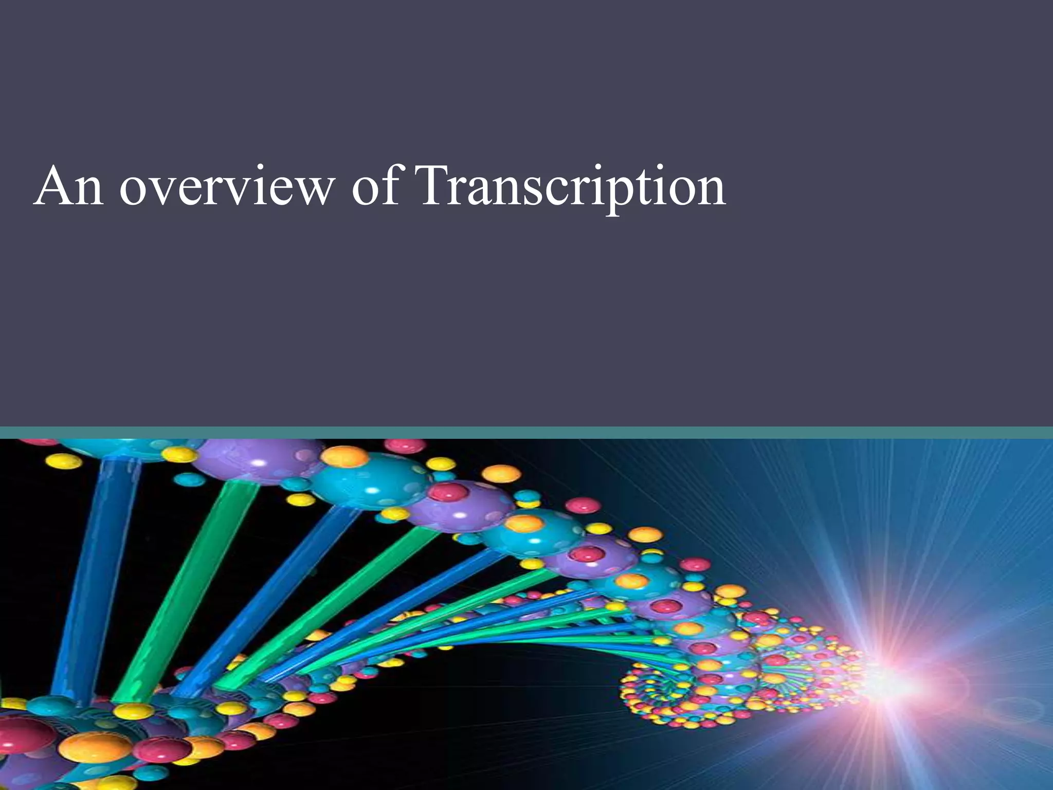 Transcriptional and post transcriptional regulation of gene expression ...