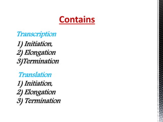 Transcription and translation in prokaryotes | PPTX