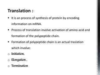 Transcription and translation in prokaryotes | PPTX