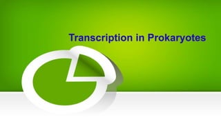 Transcription in Prokaryotes
 