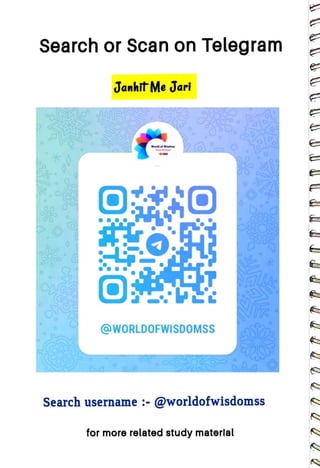 Search or Scan on Telegram
<br>
JanhitMe Jari
<br>
World of Wisdom
<br>
@WORLDOFWISDOMSs
<br>
Search username :- @worldofwisdomss
<br>
for more related study materlal
<br>
 