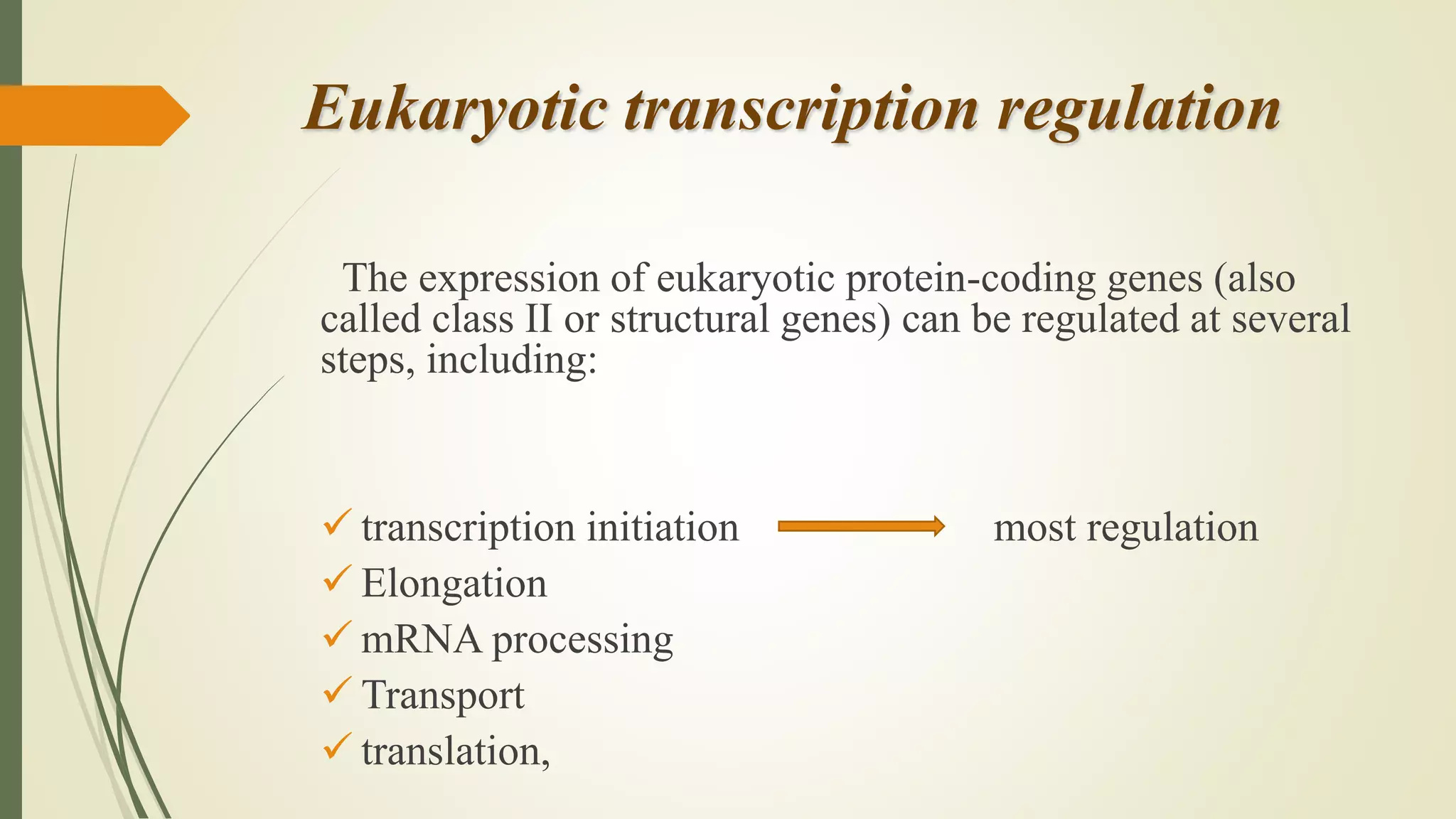 Transcription regulatory elements | PPTX