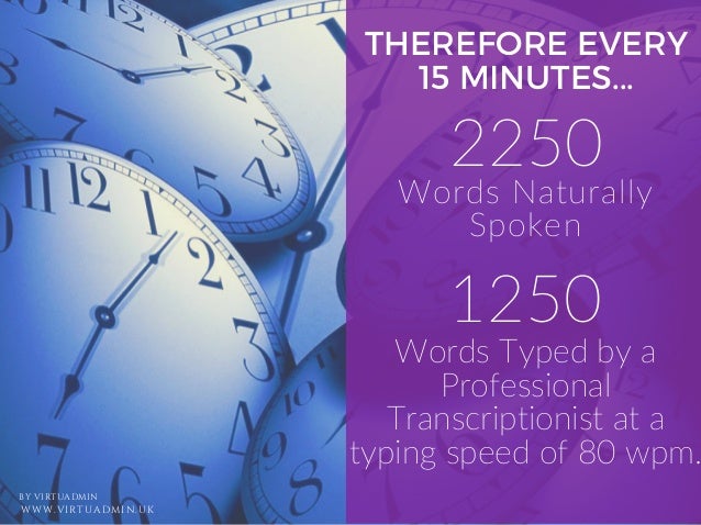 Transcription Time Transcription Time