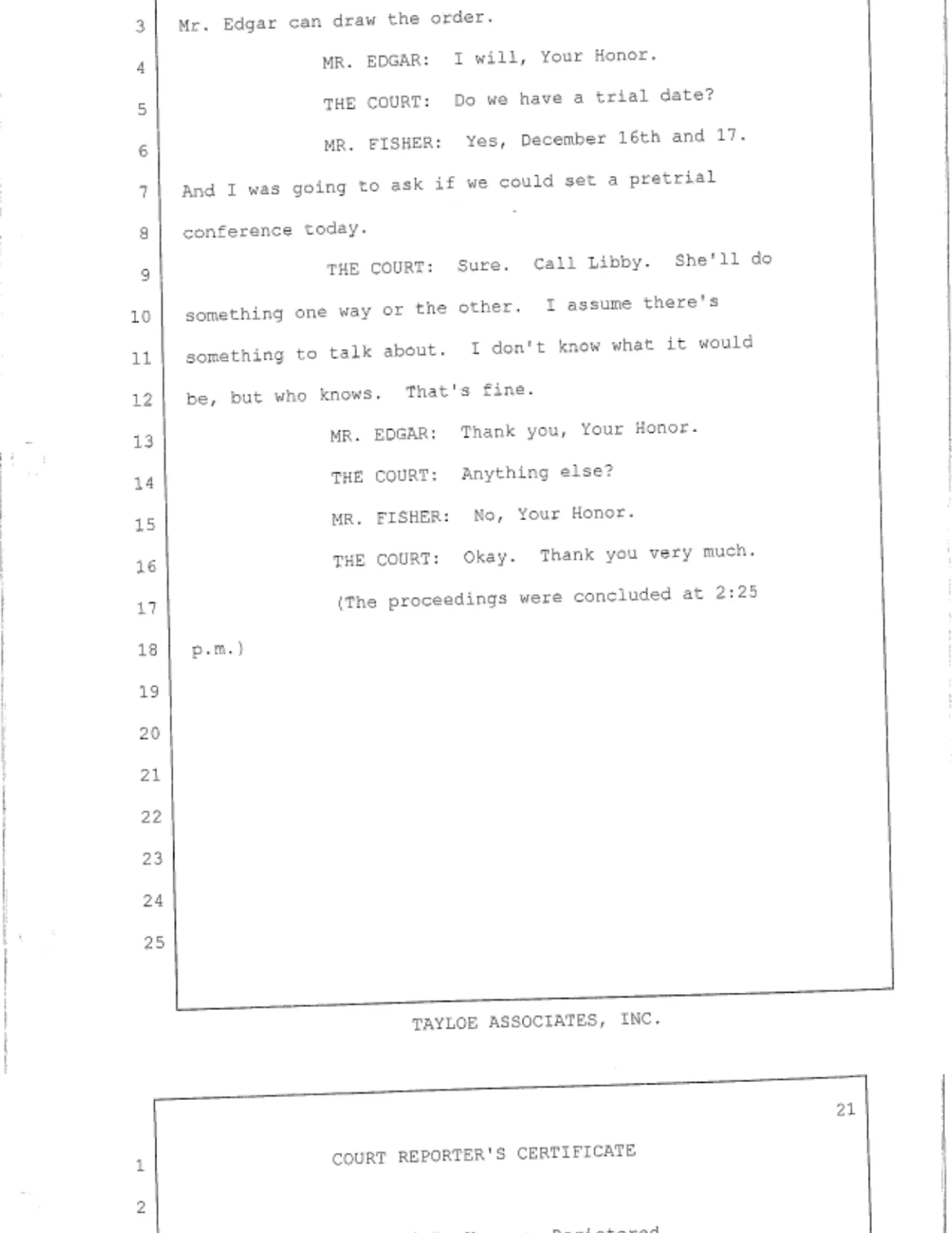 Transcript of proceedings 10 21 2014