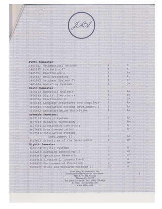 Report of Evaluations of Educational Credentials | PDF