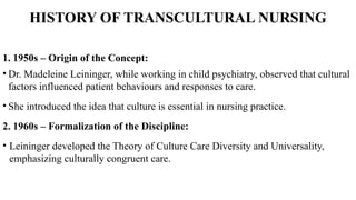 TRANSCULTURAL NURSING PPT For Nursing Students | PPTX