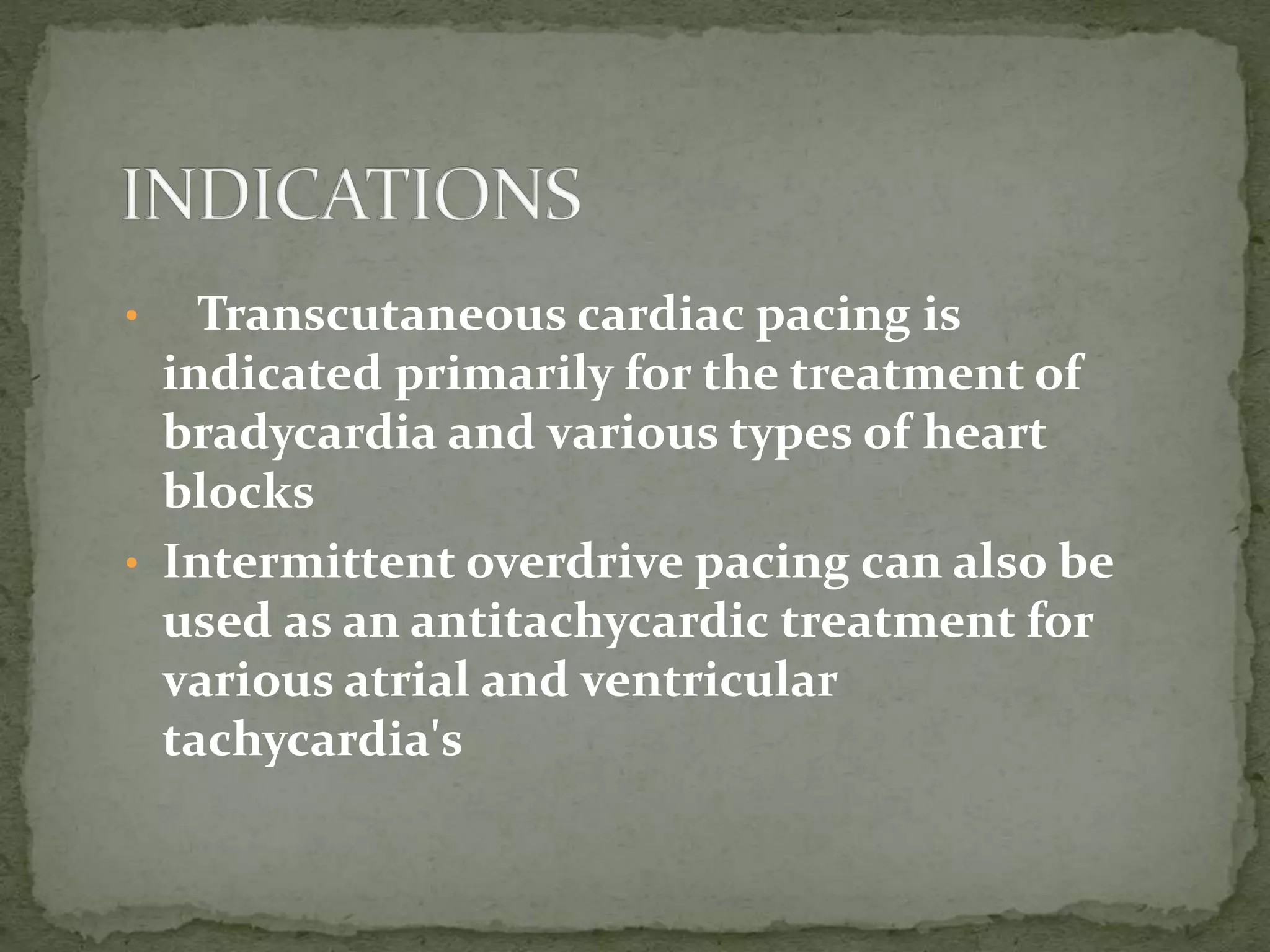 Transcutaneous pacing | PPTX