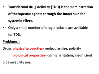 Transdermal Drug Delivery System Ppt 320x240