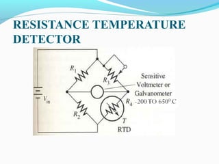 RESISTANCE TEMPERATURE
DETECTOR
 