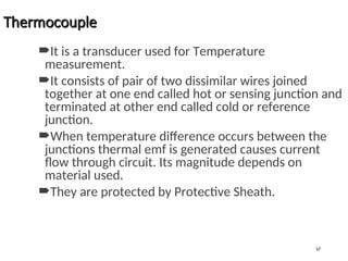 Principle of working and choice of transducer | PPT
