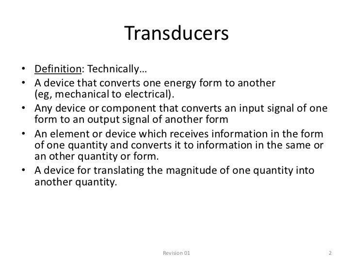 Transducers