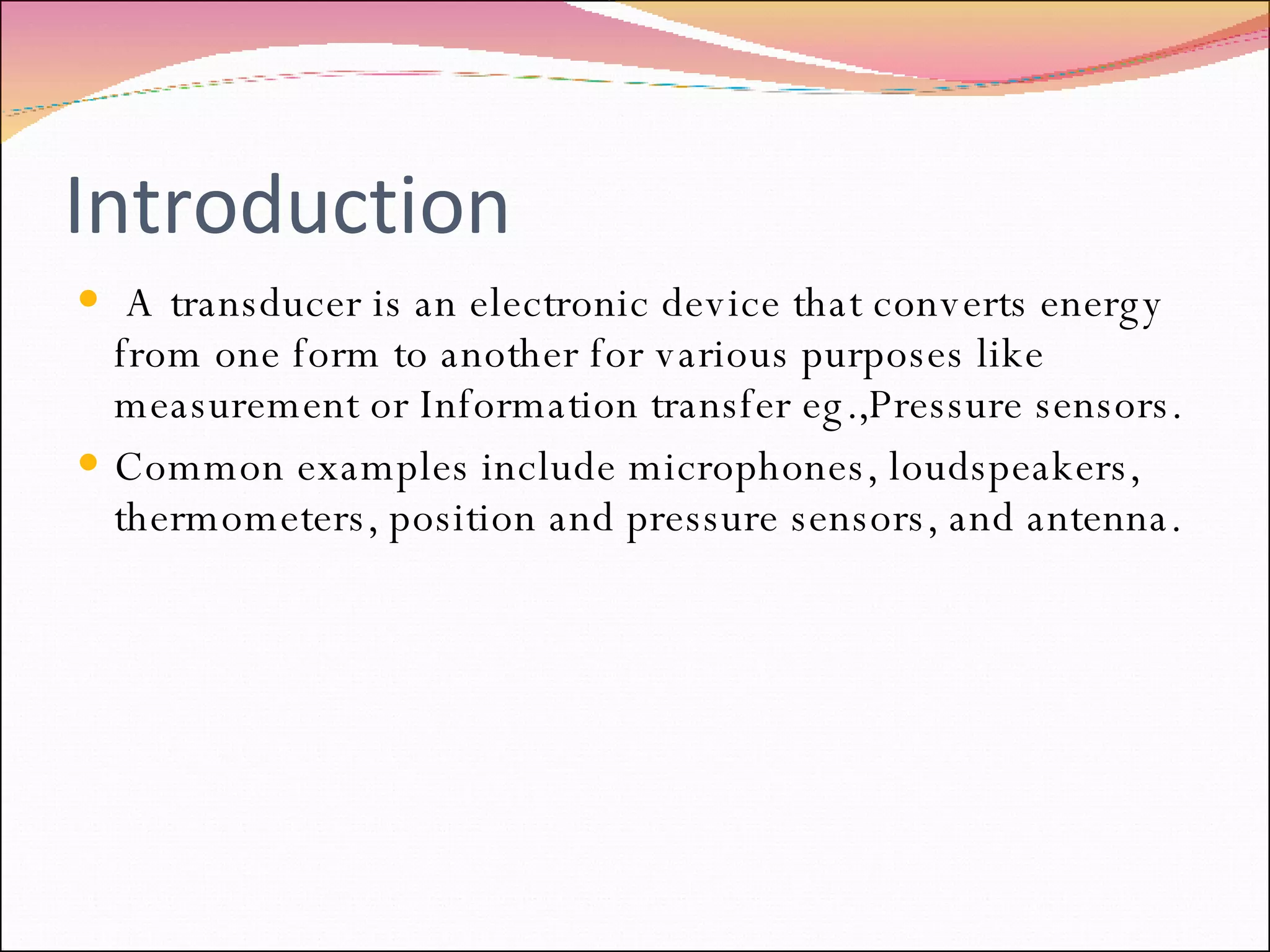 Transducers | PPT | Free Download