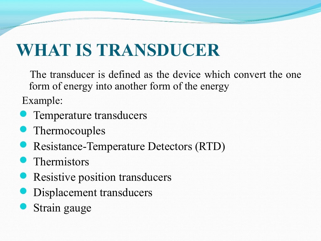 Transducers