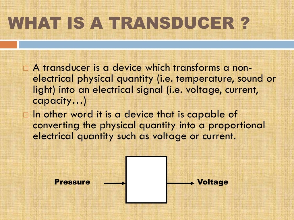 Transducers