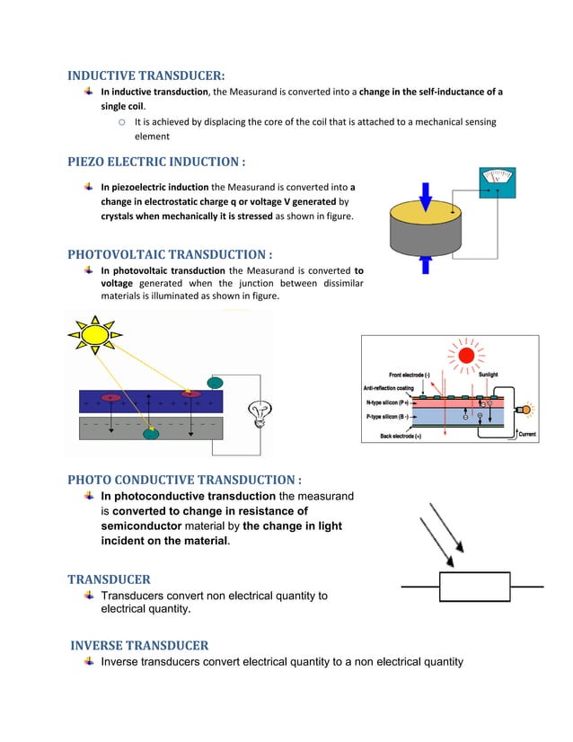 Transducers and it's types