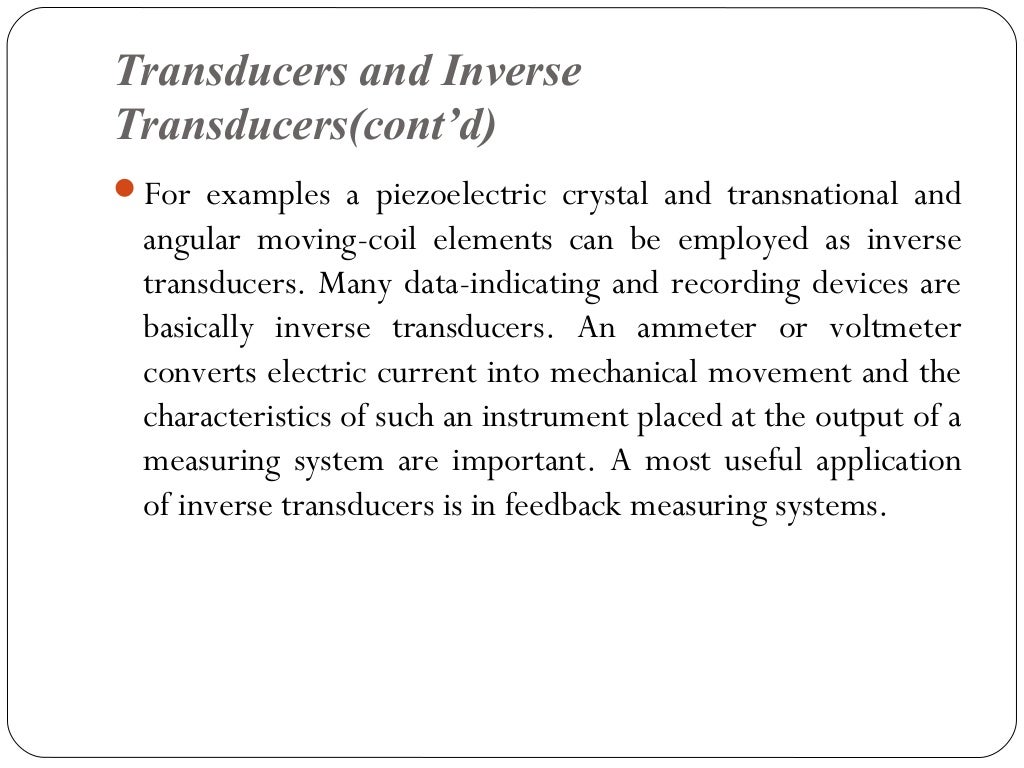 Transducers ppt