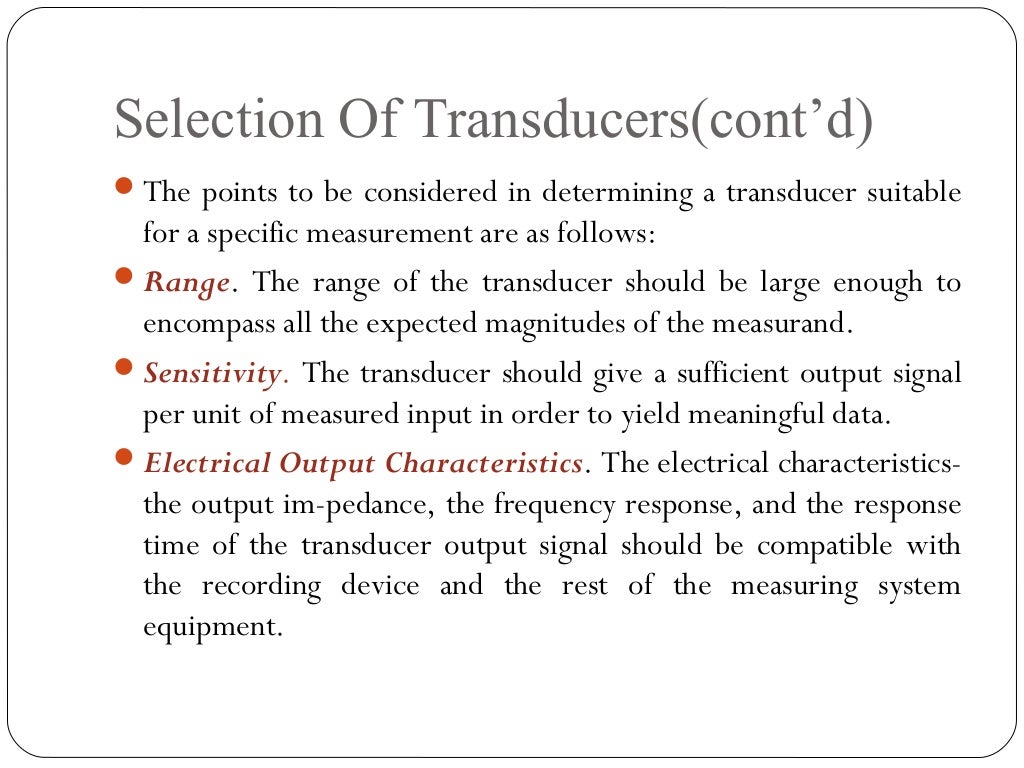 Transducers ppt