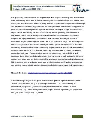 Transfection Reagents and Equipment Market - Global Industry Analysis…