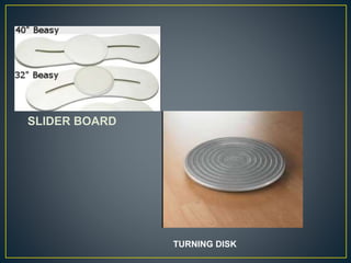 SLIDER BOARD
TURNING DISK
 