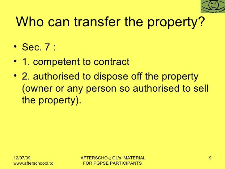 Tran Sfer Of Property Act
