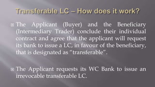 How to use transferable LC more effectively? | PPTX