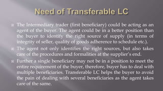 How to use transferable LC more effectively? | PPTX