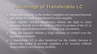 How to use transferable LC more effectively? | PPTX