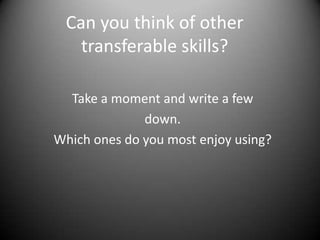 Transferable Skills | PPTX