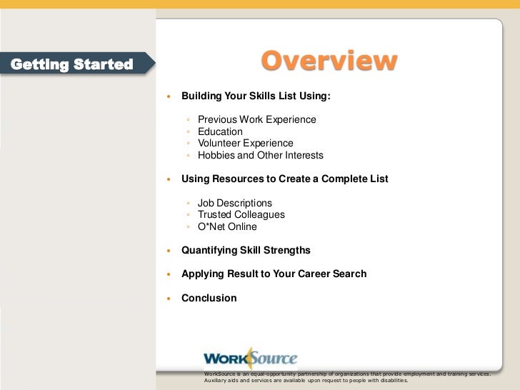 transferable skills list for jobs