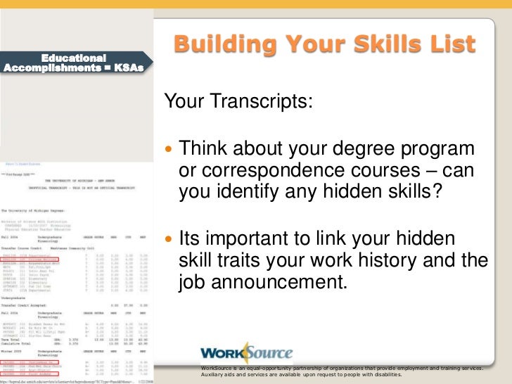 transferable skills list for jobs
