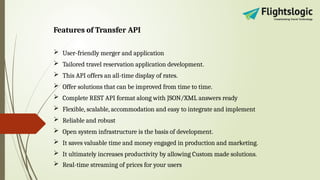 Transfer API | Transfer Booking Engine | PPTX
