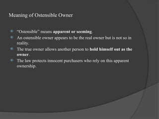 Ostensible Picture Example Transfer by Ostensible owner- lakshya.pptx