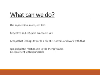 Transference and counter- transference | PPTX